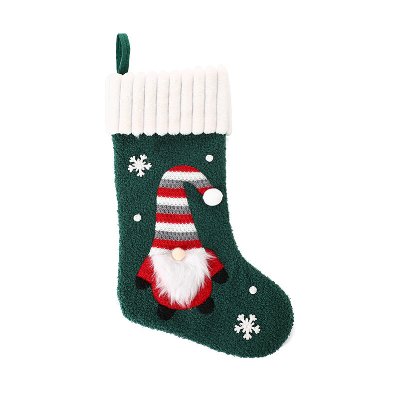 Festive Gnome Christmas Stocking