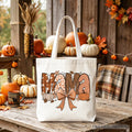 MAMA Patchwork Fall Tote Bag – Cozy Autumn Pumpkins