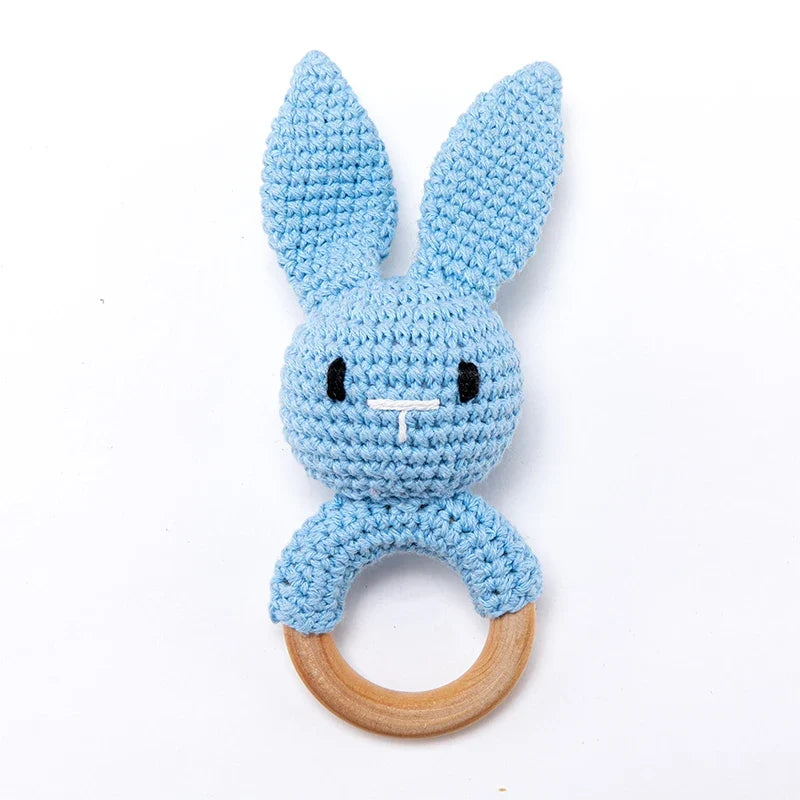 Crochet Animal Baby Teether & Rattle