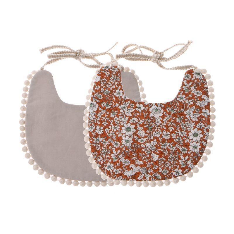 BBaby Tassel Bandana Bib | Boho Double-Sided Baby Bib