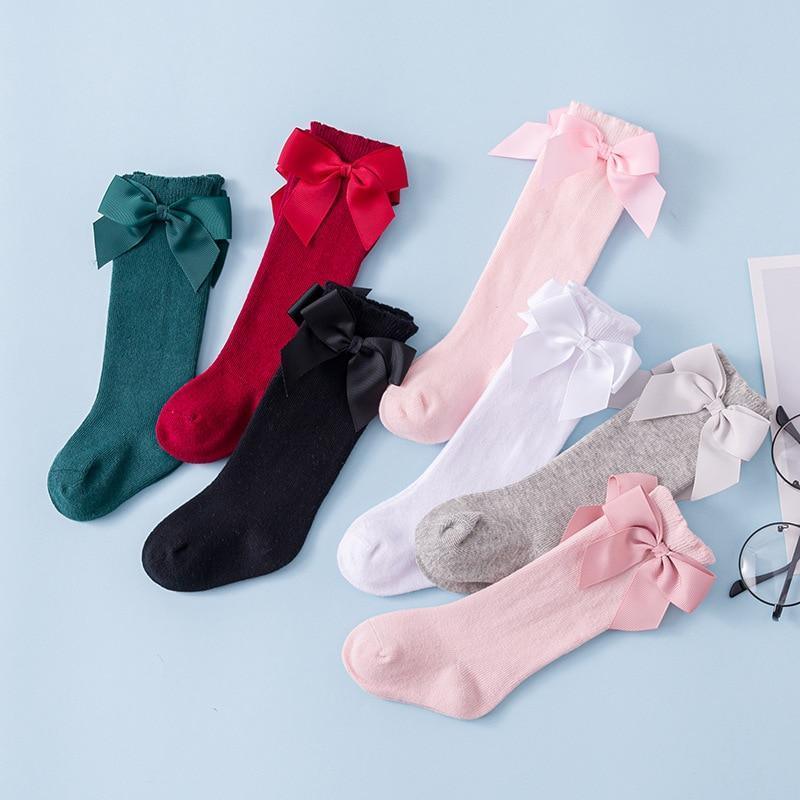 Little Luxe Bow Knee-High Socks for Girls | Soft & Sweet Boutique Style