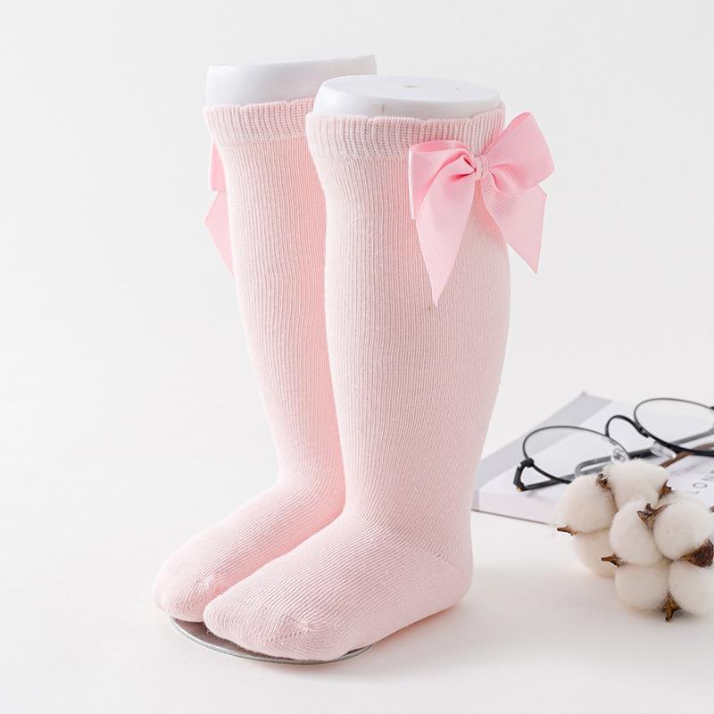 Little Luxe Bow Knee-High Socks for Girls | Soft & Sweet Boutique Style