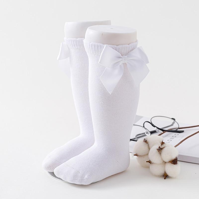 Little Luxe Bow Knee-High Socks for Girls | Soft & Sweet Boutique Style