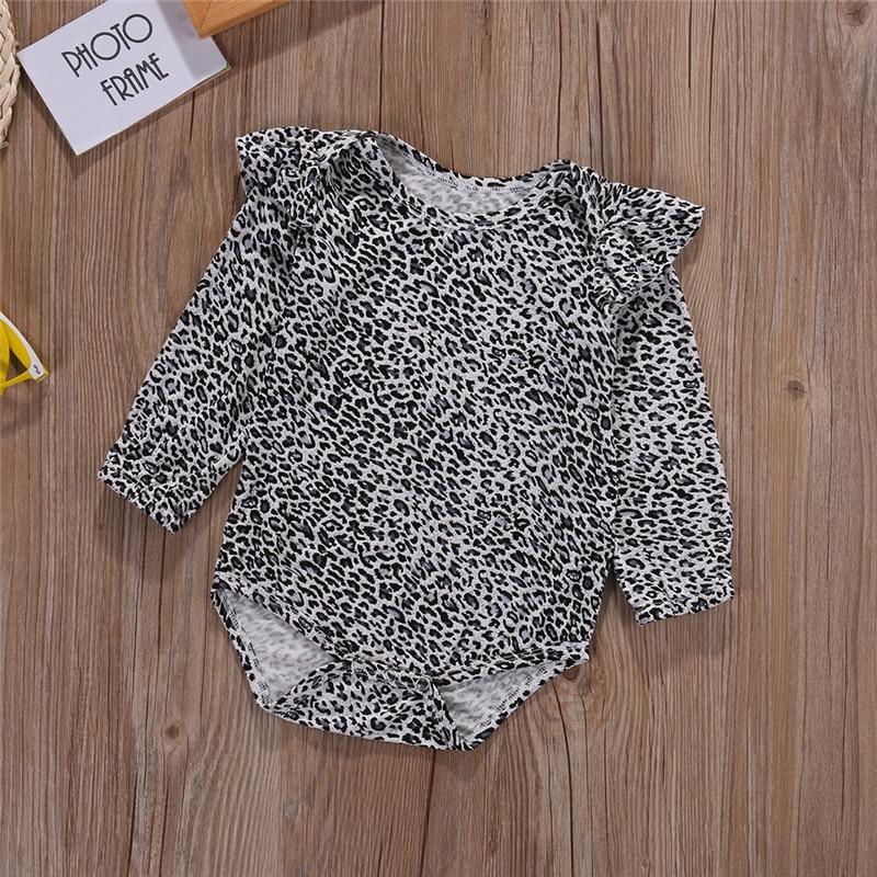 Beautifully Spotted™ Little Leopard Ruffle Bodysuit