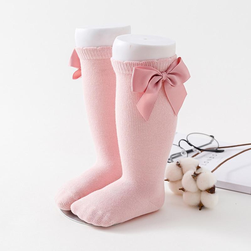 Little Luxe Bow Knee-High Socks for Girls | Soft & Sweet Boutique Style