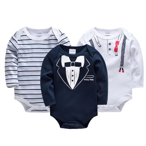 Lil Dudes 6-Piece Baby Boy Long-Sleeve Bodysuit Set