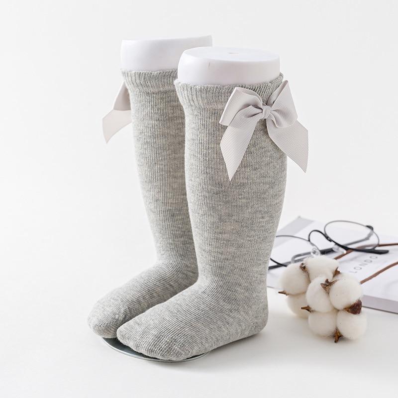 Little Luxe Bow Knee-High Socks for Girls | Soft & Sweet Boutique Style