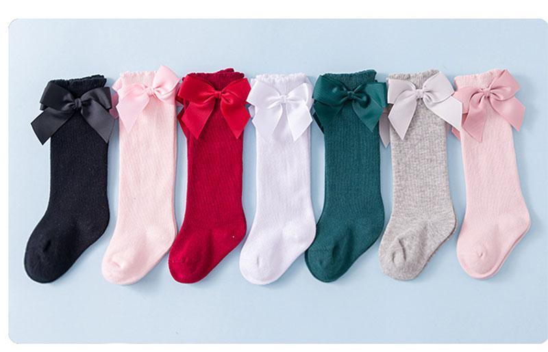 Little Luxe Bow Knee-High Socks for Girls | Soft & Sweet Boutique Style