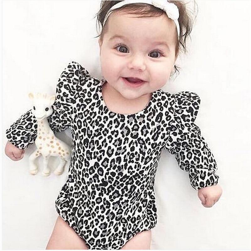 Beautifully Spotted™ Little Leopard Ruffle Bodysuit