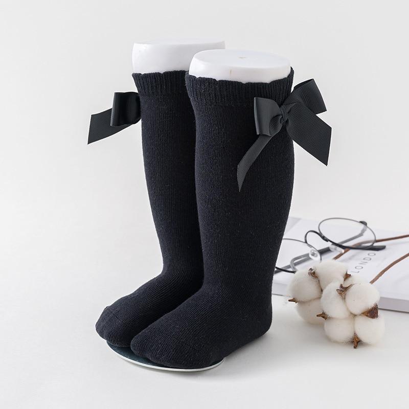 Little Luxe Bow Knee-High Socks for Girls | Soft & Sweet Boutique Style