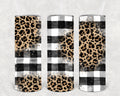Wild & Checkered | Leopard Plaid 20 oz Tumbler