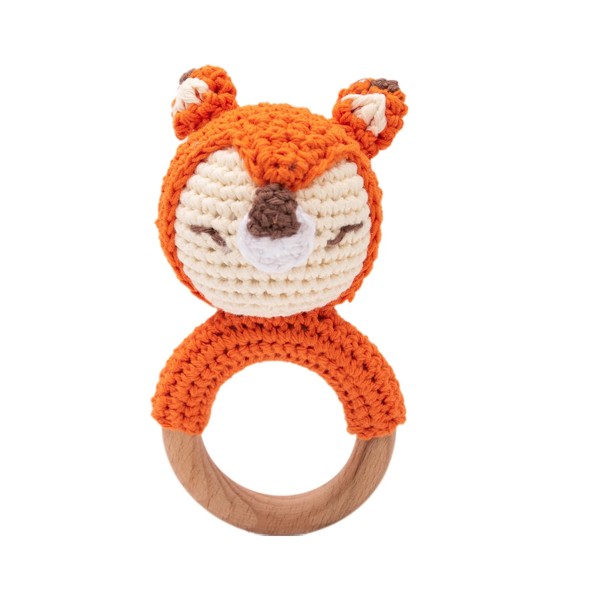 Crochet Animal Baby Teether & Rattle