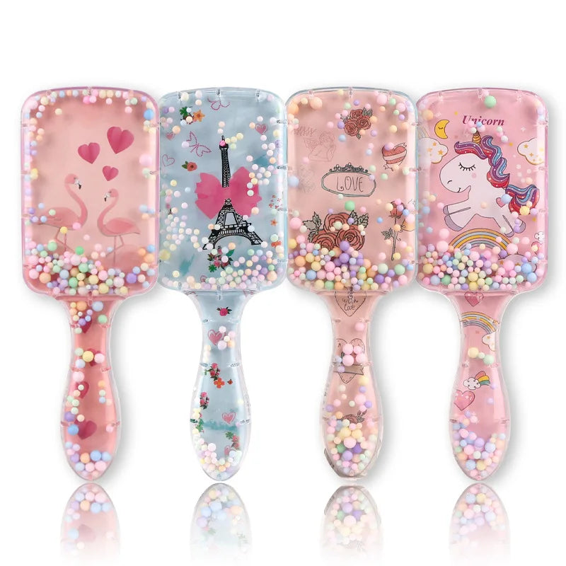 Christmas Stocking Stuffer Hair Brush – Cute Character Detangling Brush