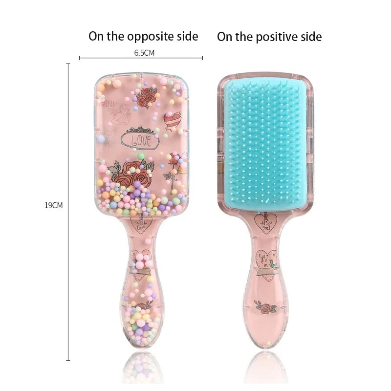 Christmas Stocking Stuffer Hair Brush – Cute Character Detangling Brush