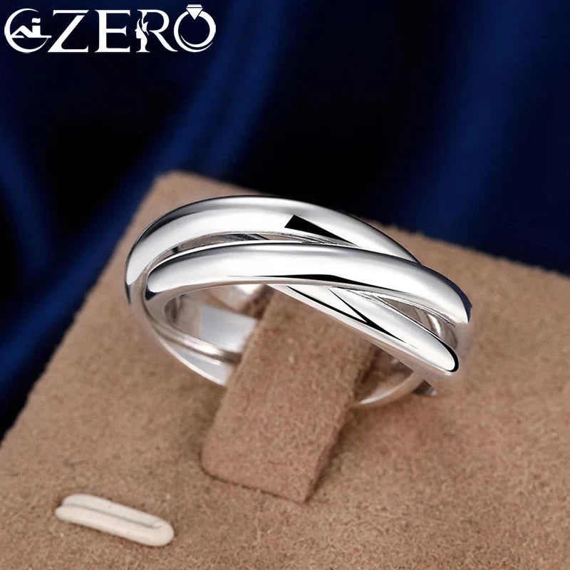 Beautifully Intertwined 925 Sterling Silver Ring