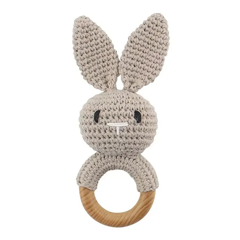 Crochet Animal Baby Teether & Rattle