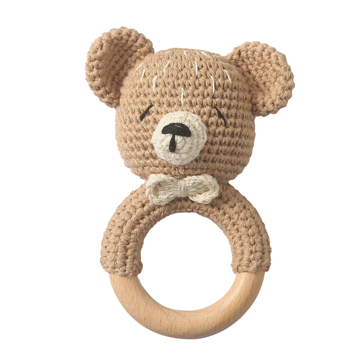 Crochet Animal Baby Teether & Rattle