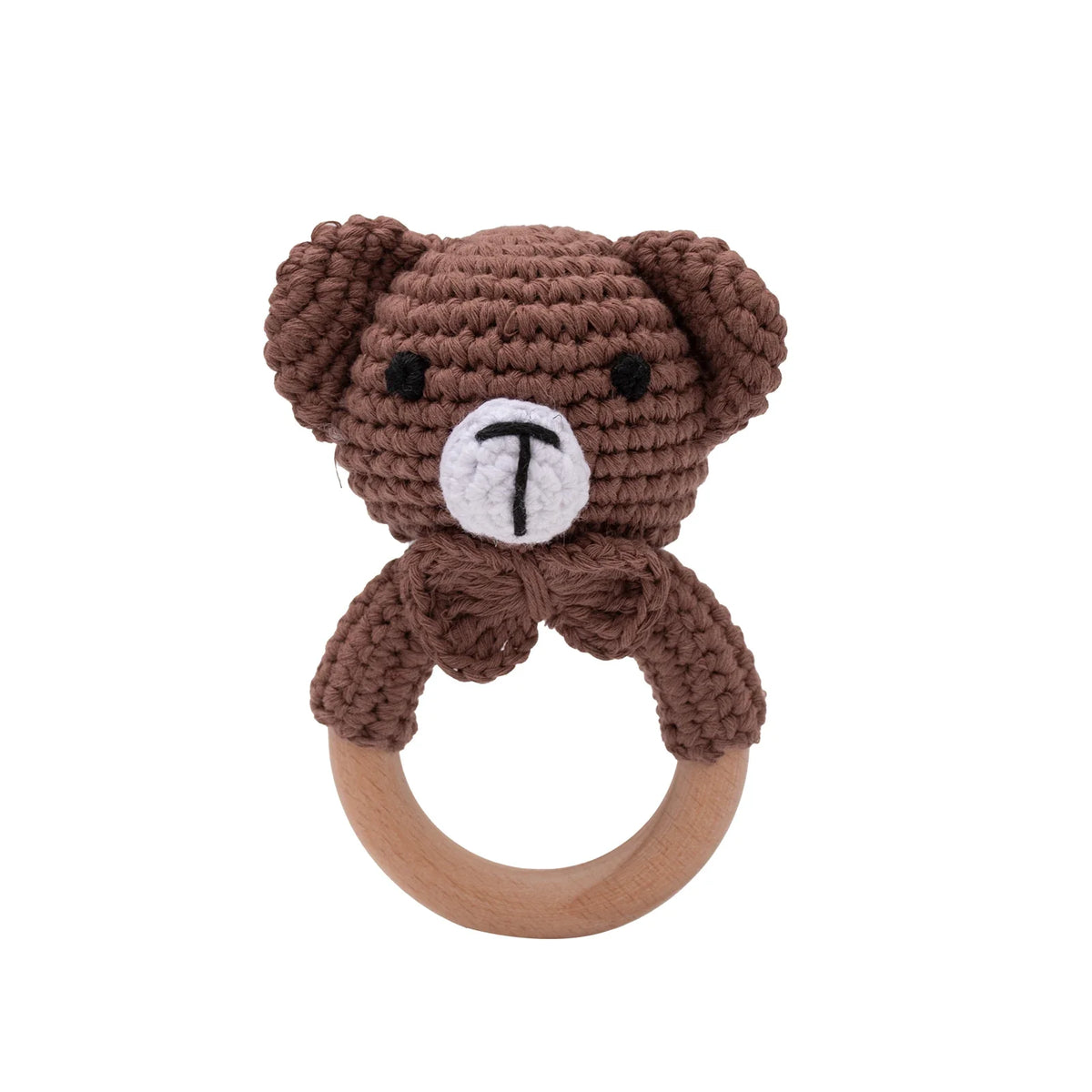 Crochet Animal Baby Teether & Rattle