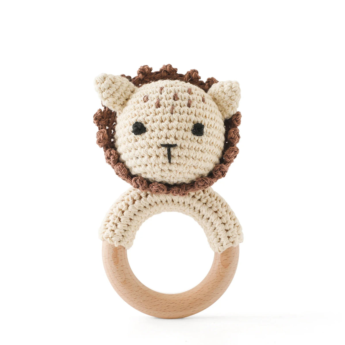 Crochet Animal Baby Teether & Rattle