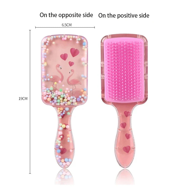 Christmas Stocking Stuffer Hair Brush – Cute Character Detangling Brush