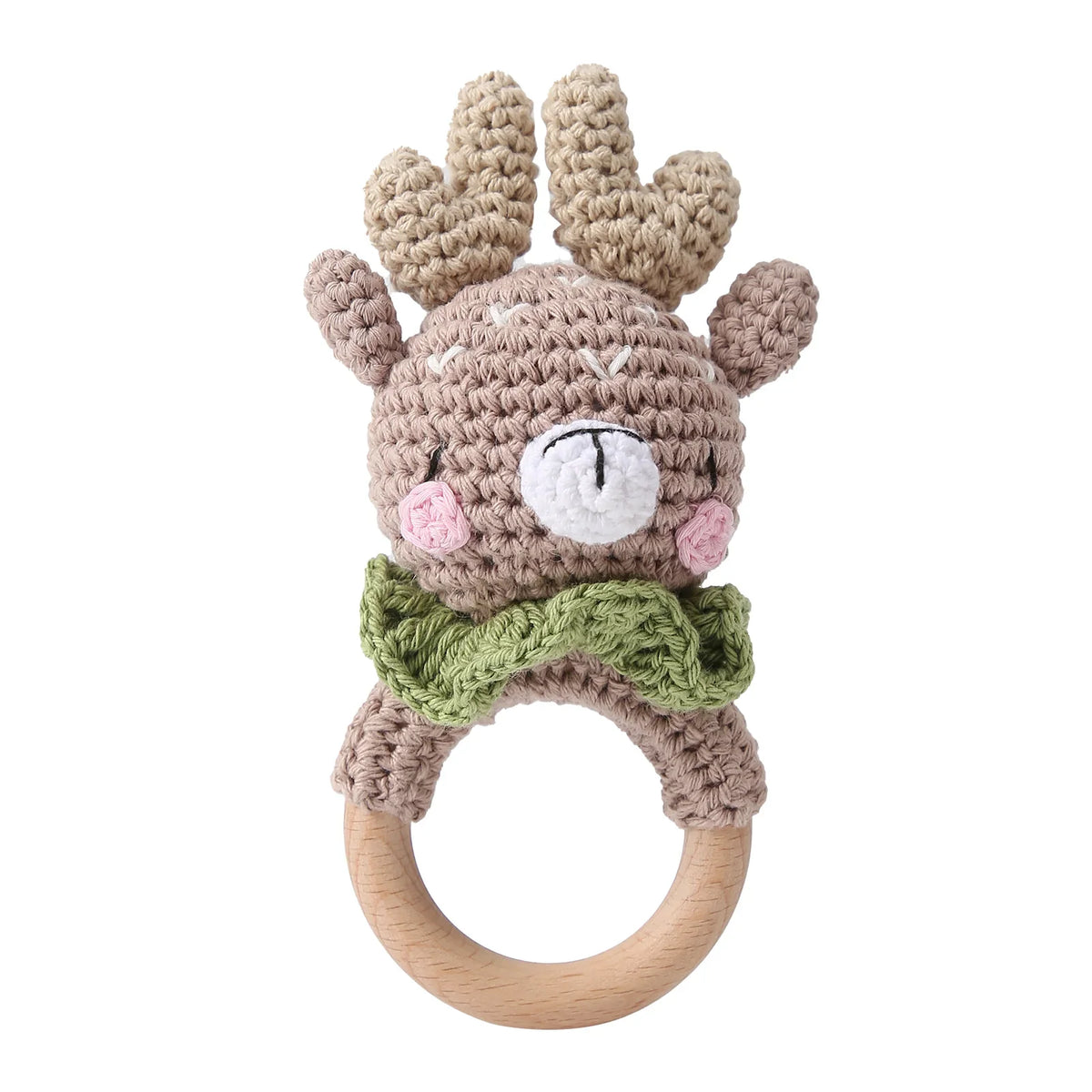 Crochet Animal Baby Teether & Rattle