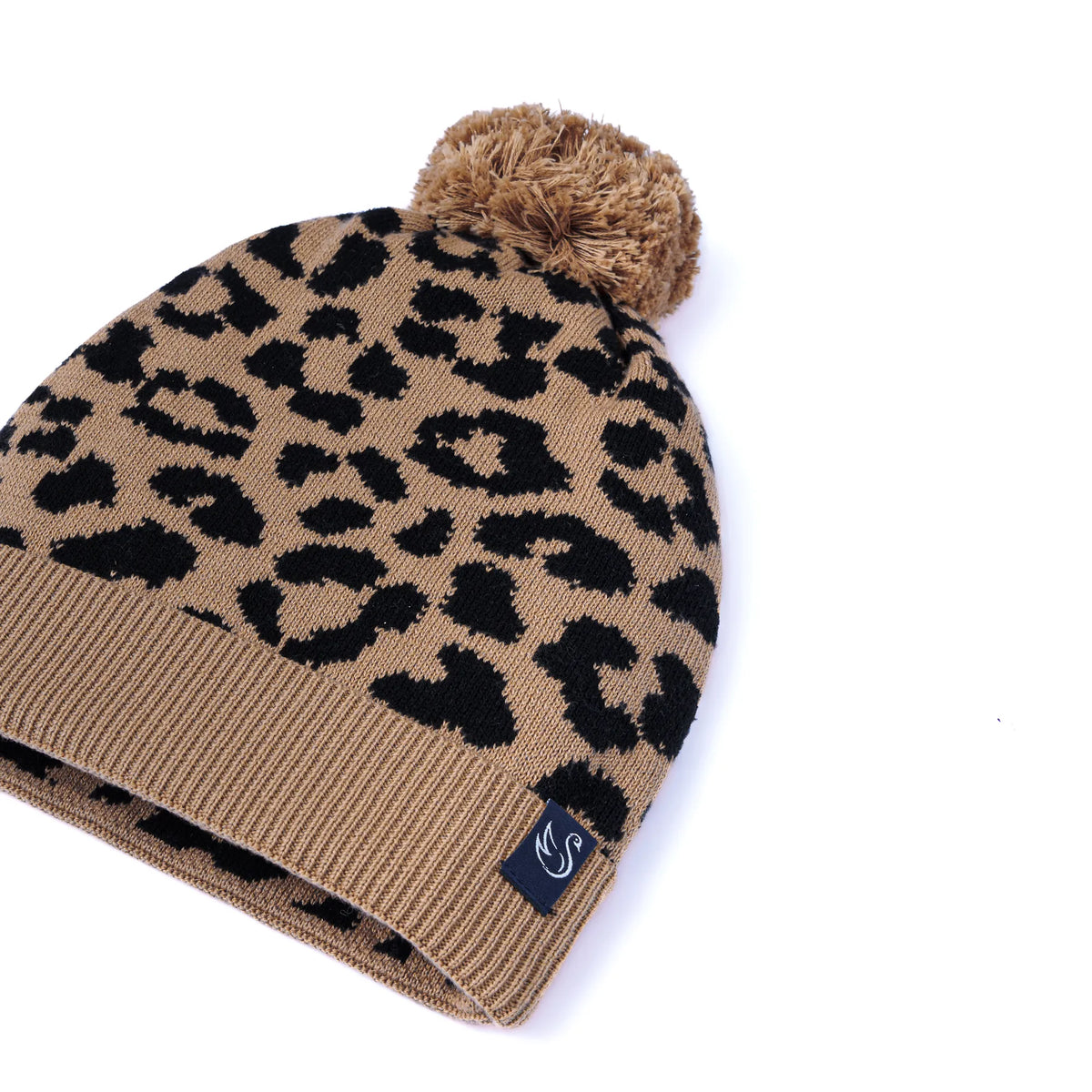 Beautifully Spotted™ Leopard Pom Baby Beanie