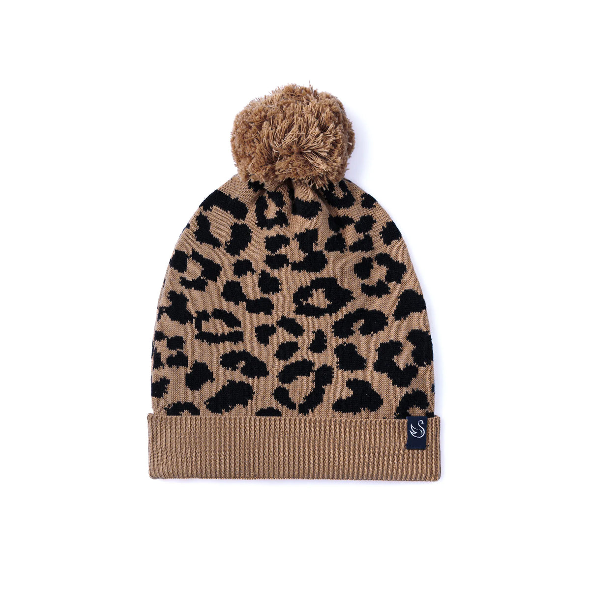 Beautifully Spotted™ Leopard Pom Baby Beanie