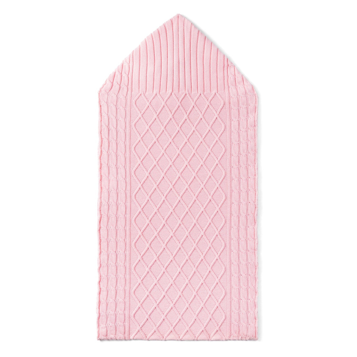 Beautifully Spotted™ Sweet Dreams Cable Knit Baby Sleep Sack – Pink