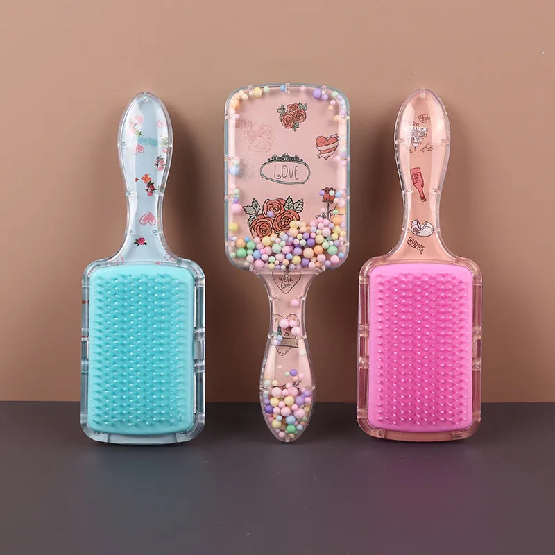Christmas Stocking Stuffer Hair Brush – Cute Character Detangling Brush
