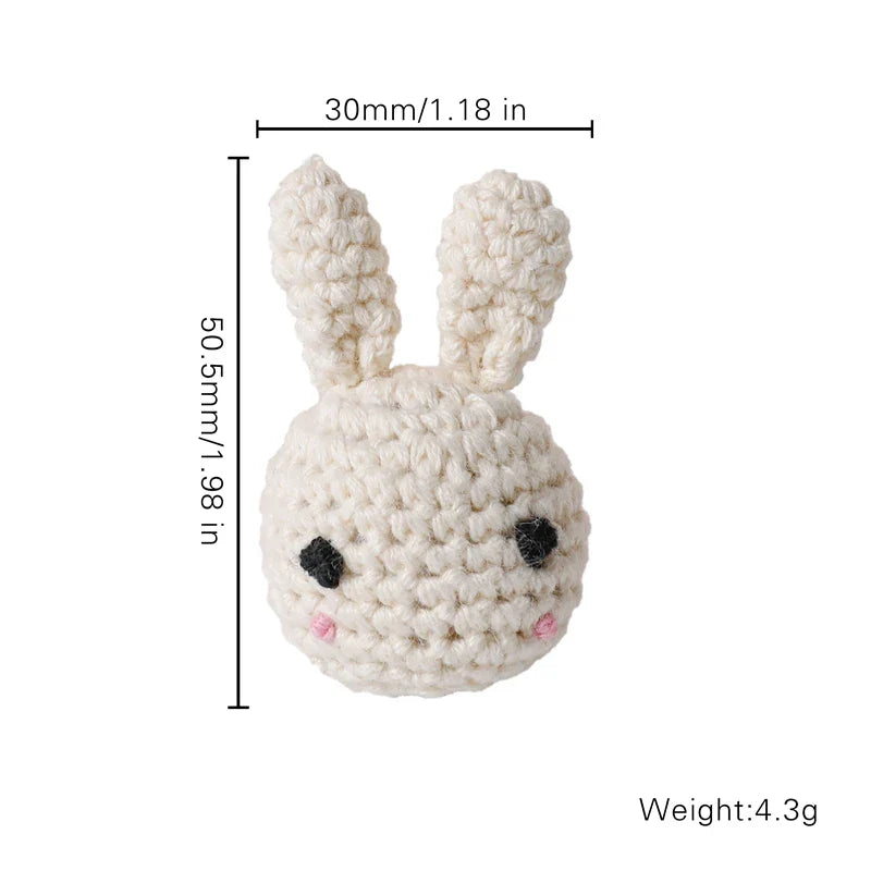 Crochet Animal Baby Teether & Rattle