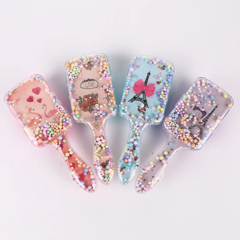 Christmas Stocking Stuffer Hair Brush – Cute Character Detangling Brush