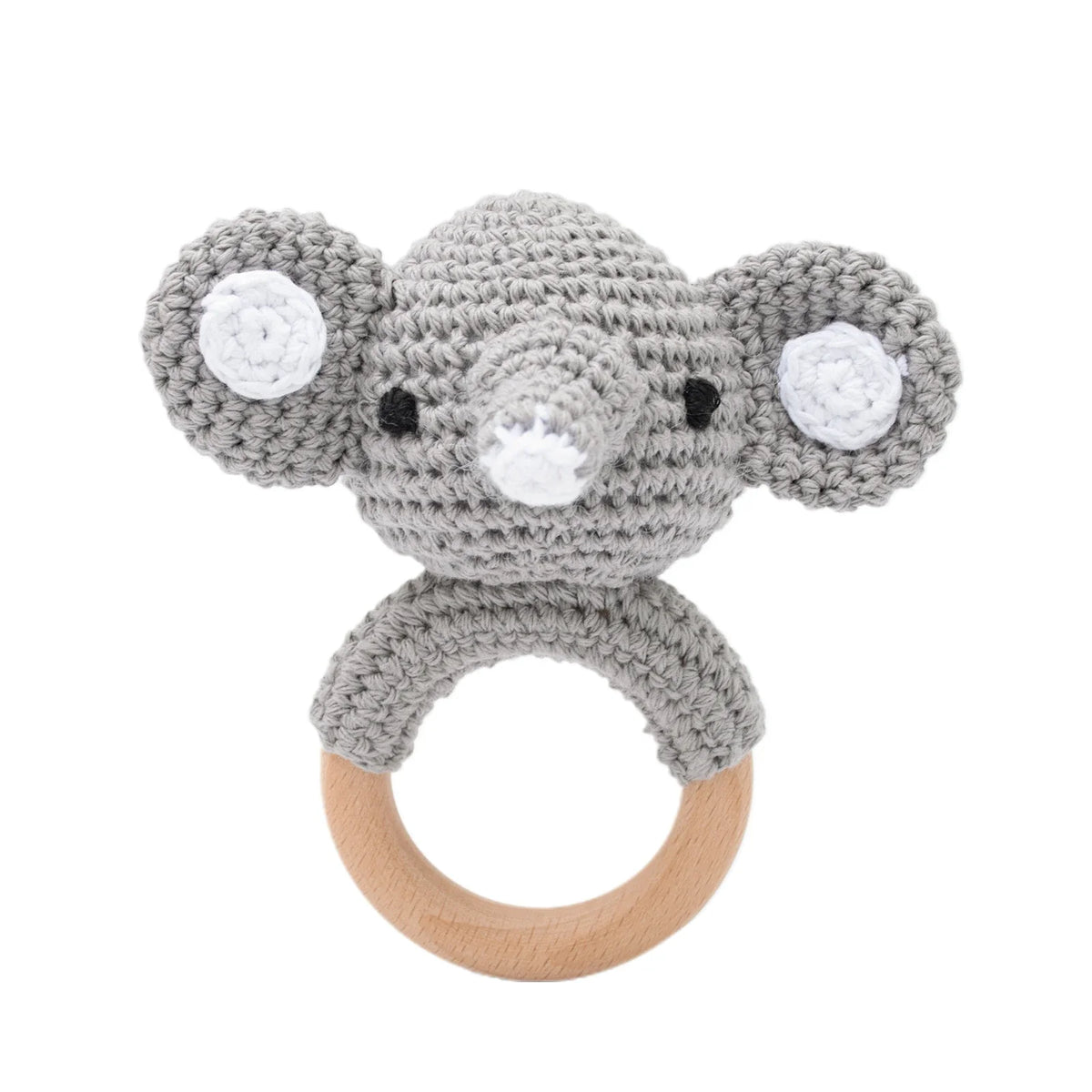 Crochet Animal Baby Teether & Rattle