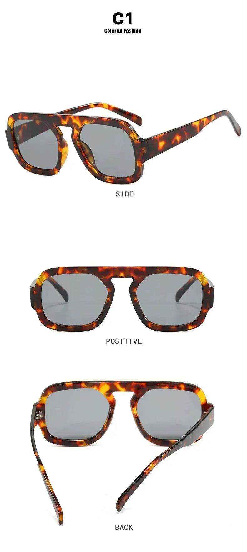 Beautifully Spotted Oversized Square Shades