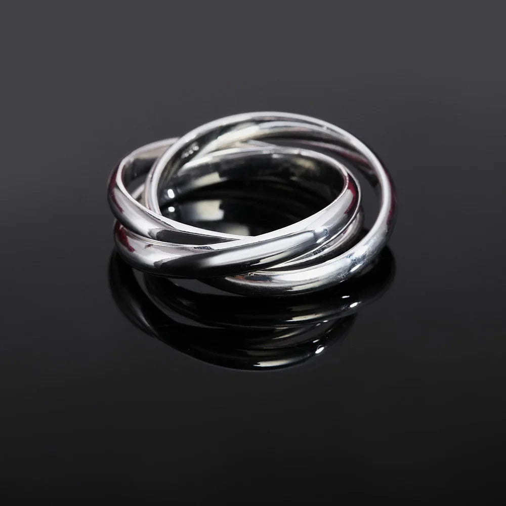 Beautifully Intertwined 925 Sterling Silver Ring