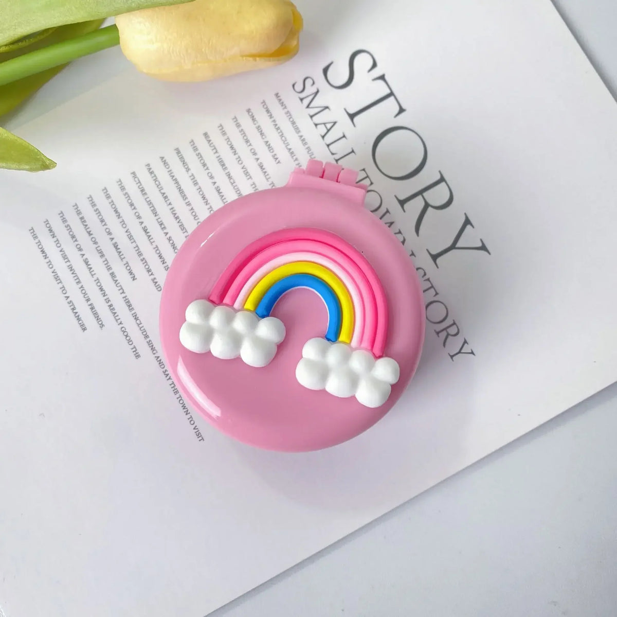 Mini Folding Mirror & Hairbrush Stocking Stuffer