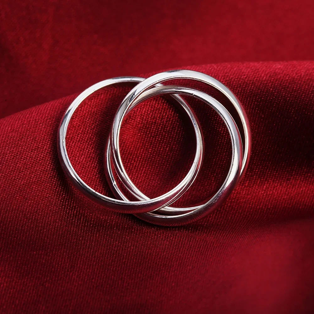 Beautifully Intertwined 925 Sterling Silver Ring