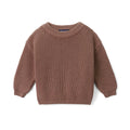 Beautifully Spotted™ Cozy Knit Baby & Toddler Sweater – Mocha