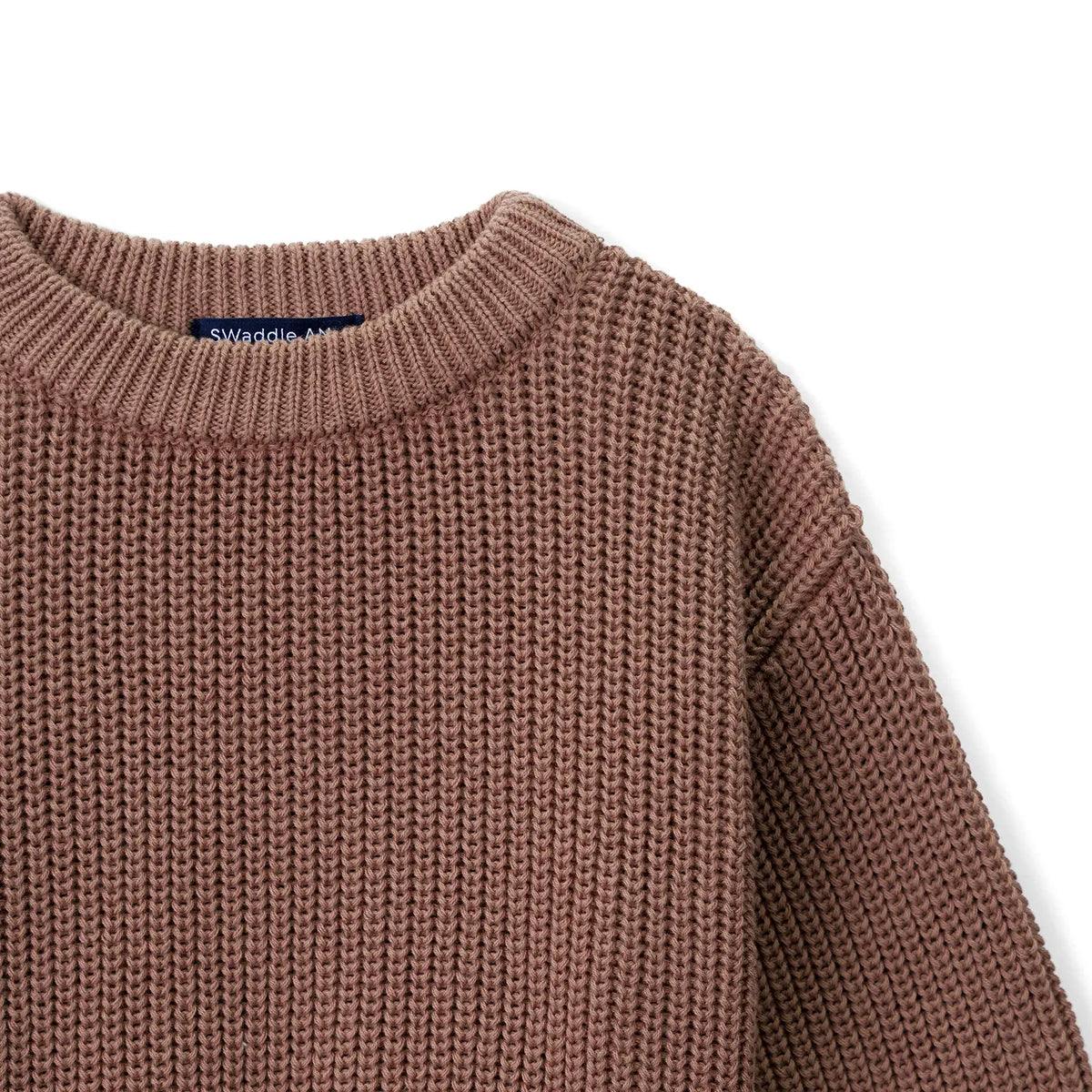 Beautifully Spotted™ Cozy Knit Baby & Toddler Sweater – Mocha