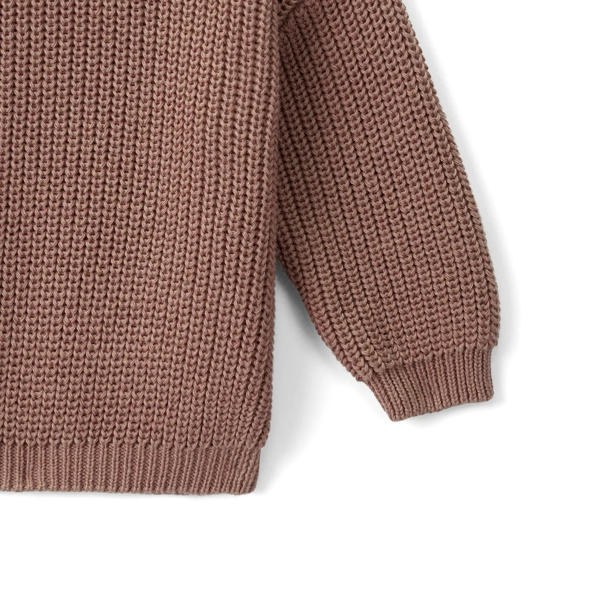 Beautifully Spotted™ Cozy Knit Baby & Toddler Sweater – Mocha