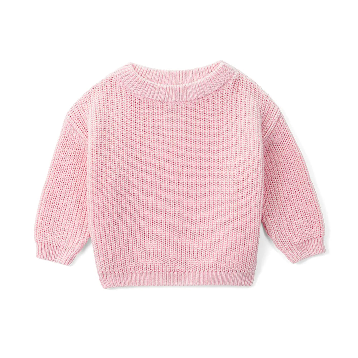 Beautifully Spotted™ Cozy Knit Baby & Toddler Sweater – Pretty in Pink