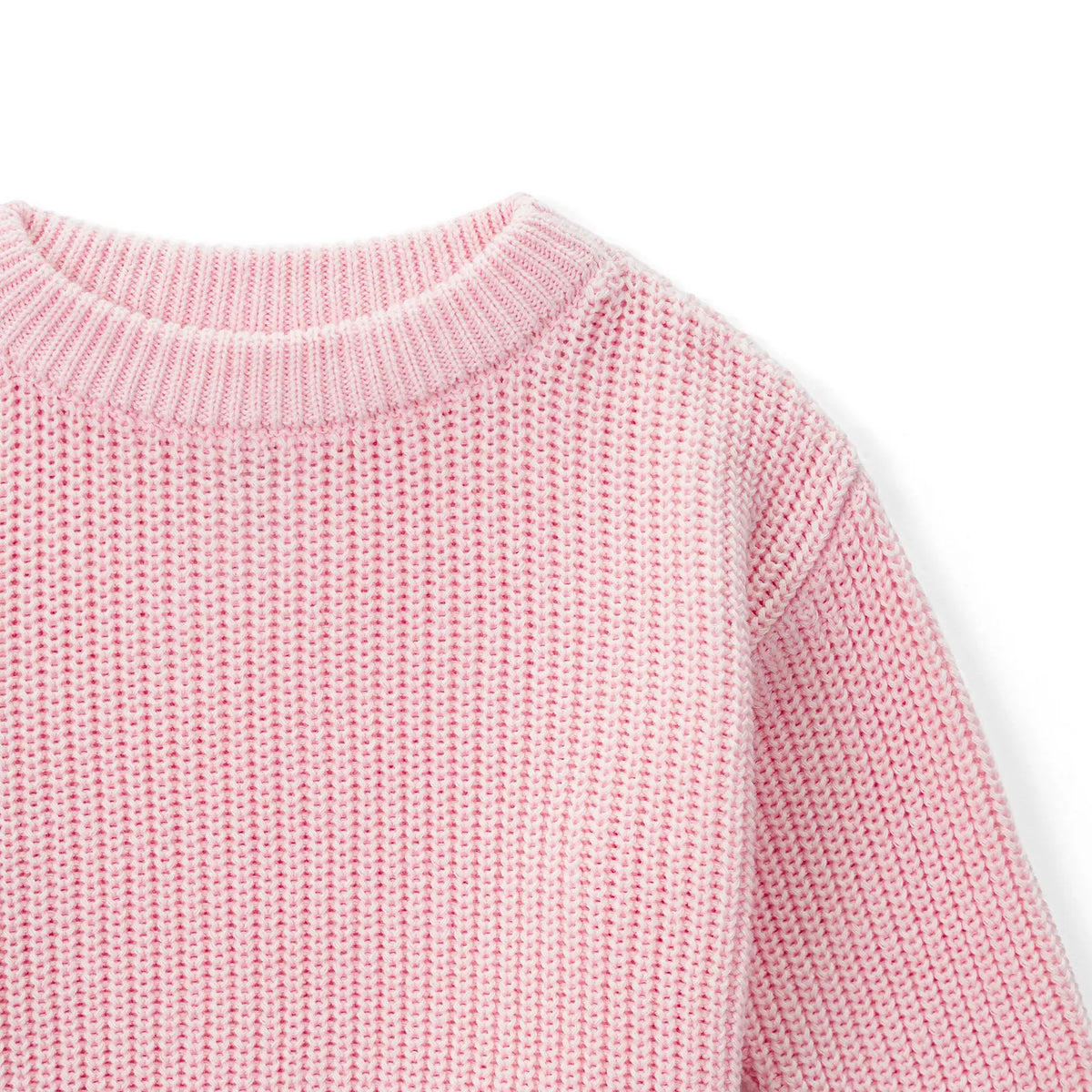 Beautifully Spotted™ Cozy Knit Baby & Toddler Sweater – Pretty in Pink