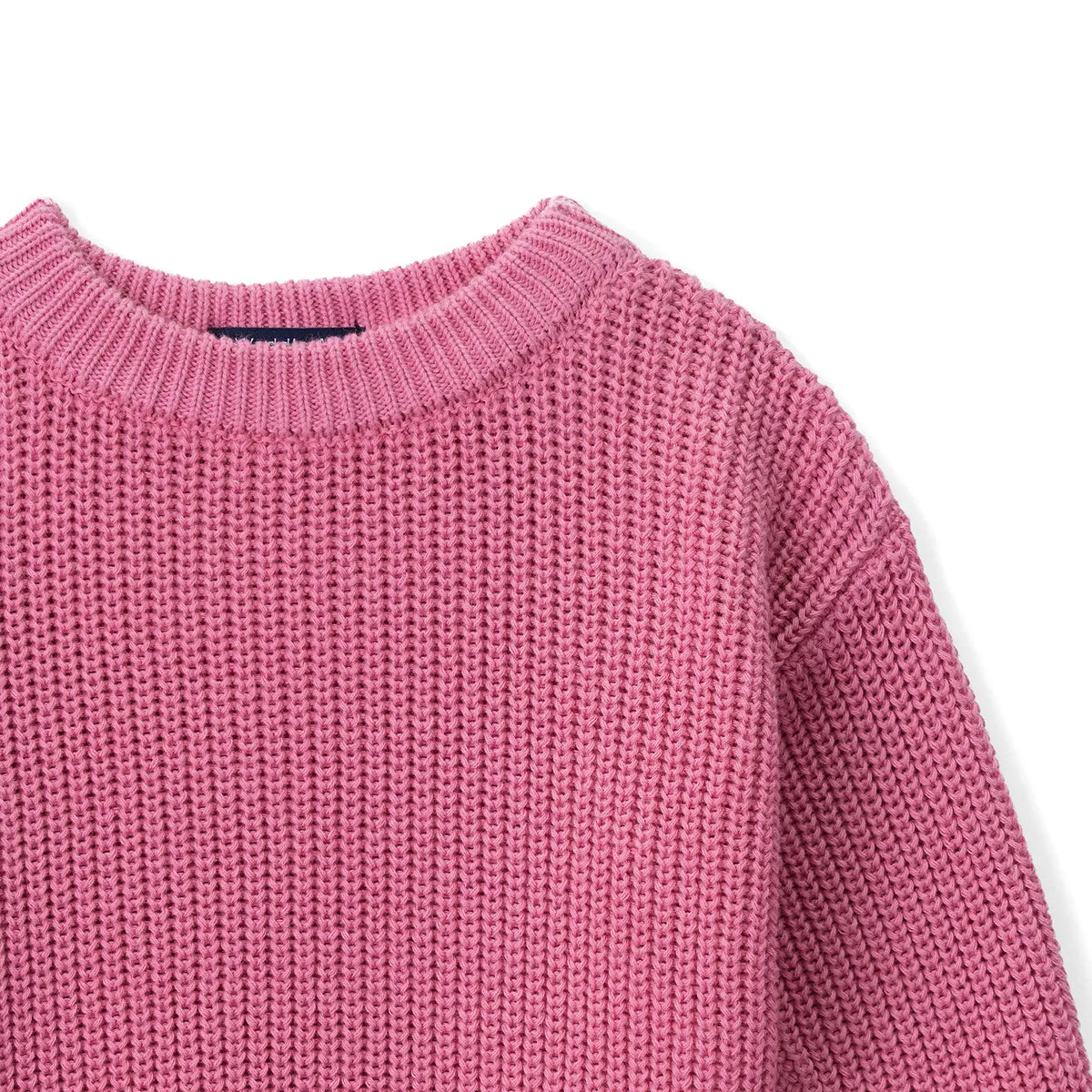 Beautifully Spotted™ Cozy Knit Baby & Toddler Sweater – Rose Pink