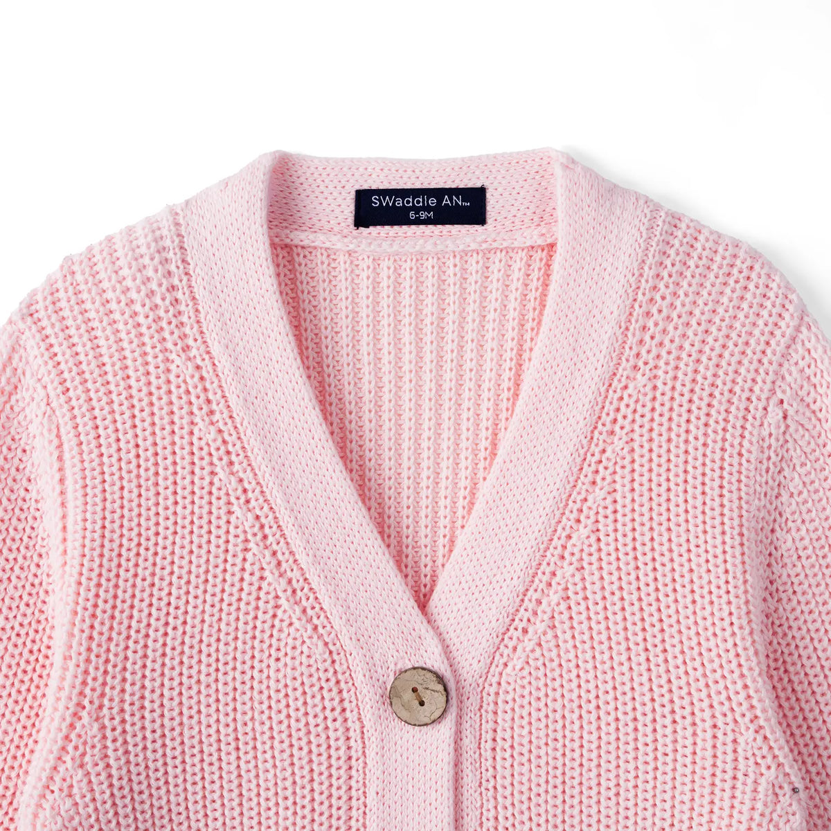 Beautifully Spotted™ Classic Knit Baby & Toddler Cardigan – Pink
