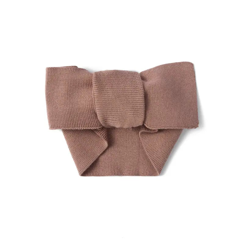 Beautifully Spotted™ Cozy Knit Topknot – Mocha