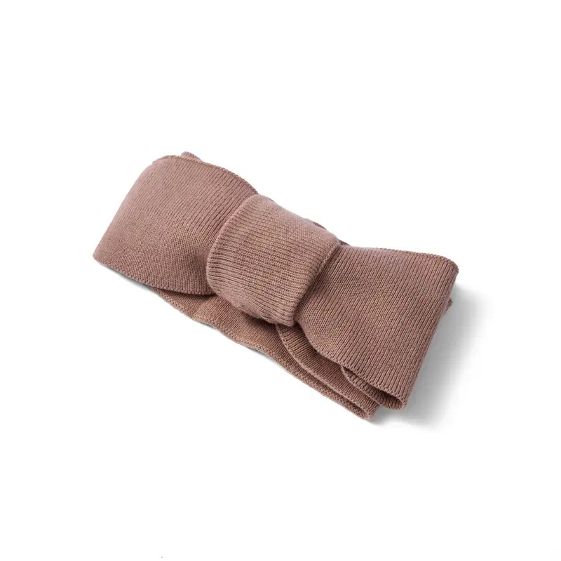 Beautifully Spotted™ Cozy Knit Topknot – Mocha