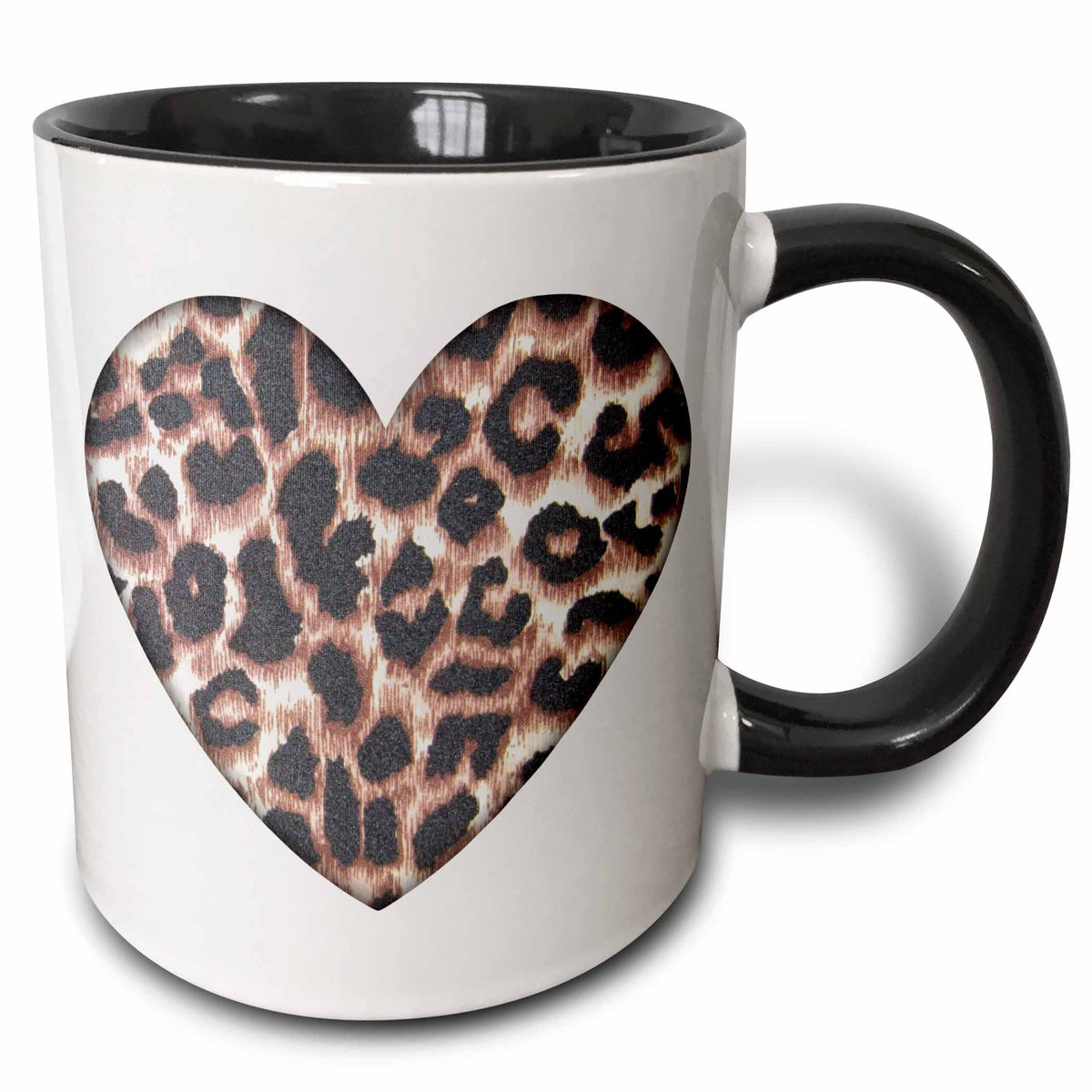 Spotted With Love | Leopard Heart Coffee Mug