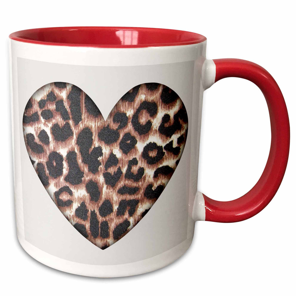 Spotted With Love | Leopard Heart Coffee Mug