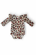 Beautifully Spotted™ Wild One Leopard Ruffle Bodysuit