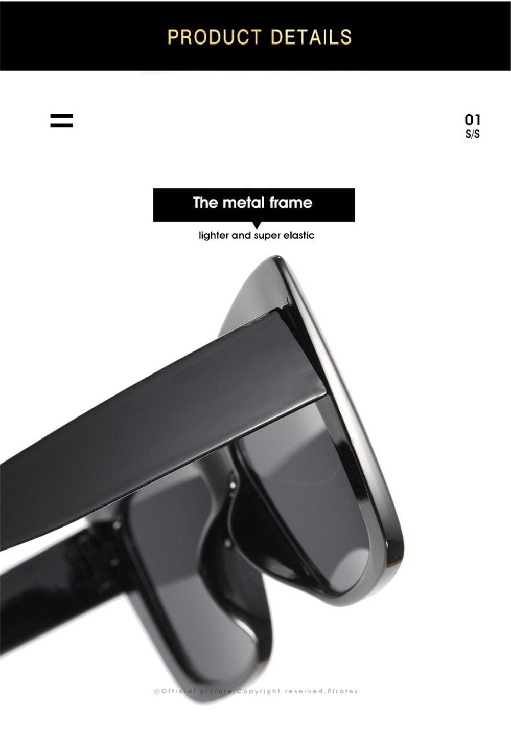 Spotted & Fabulous Oversized Cat-Eye Sunglasses
