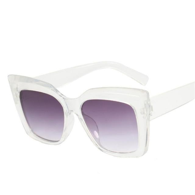 Spotted & Fabulous Oversized Cat-Eye Sunglasses
